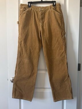Dickies Men's Corduroy Carpenter Pants in Caramel Brown